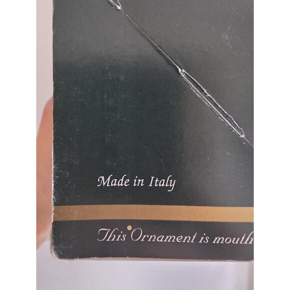 Pacific Rim Vintage Gold Glitter Ball Glass Christmas Ornaments Made In Italy - Picture 4 of 4